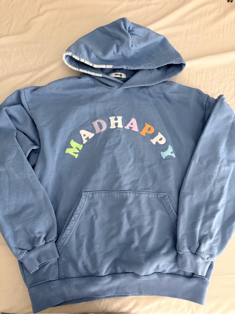 Madhappy blue sweatshirt hoodie medium
